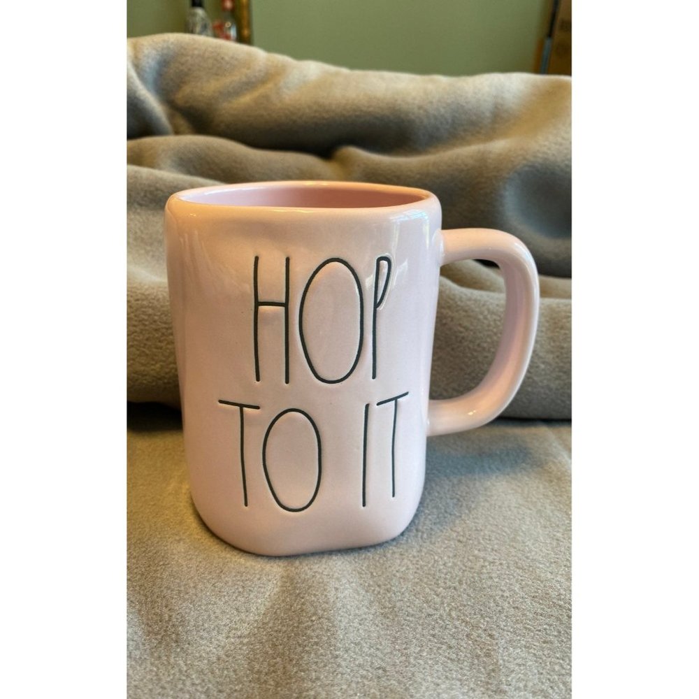 Rae Dunn HOP TO IT Mug